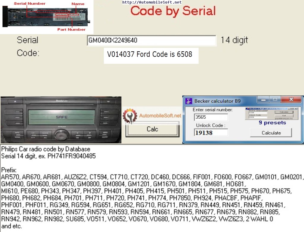 Crucc 2.3 Car Radio Universal Code Calculator Download Free